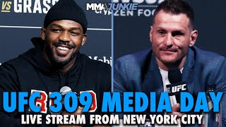 UFC 309 Media Day Live Stream Jon Jones Stipe Miocic Talk Title Fight Retirement More [upl. by Nytsyrk521]