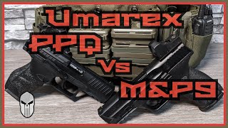 Umarex Walther PPQ vs Smith amp Wesson MampP9  Paintball Pistols [upl. by Assillam]