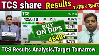 TCS share news todayResultstcs share target tomorrowtcs q2 results 2024 analysis tcs share news [upl. by Hungarian]