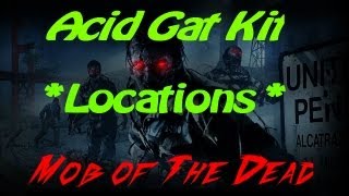 Black ops 2 MOTD Zombies Acid Gat Kit Locations [upl. by Fotinas]