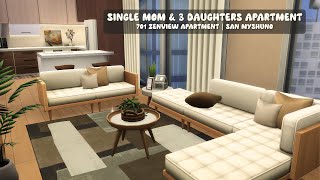 Single Mom amp 3 Daughters  The Sims 4  Stop Motion Build  No CC [upl. by Mikiso286]