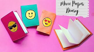 How to make a diary with just one sheet  DIY hand made cute stationery  Emoji diary [upl. by Ferino]