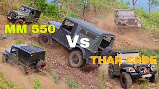 Mahindra MM550 🤠 Vs Mahindra Thar 😁 Extreme offroad test [upl. by Emogene280]