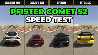 Pfister Comet S2 Vs Jester RR Vs ZR350 Vs Dinka RT3000  Speed Test  GTA 5 Online [upl. by Kev]