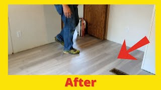 Installing Trafficmaster Laminate Flooring [upl. by Nosmas]