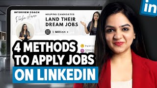 How to find jobs on LinkedIn  4 Methods to apply for jobs on LinkedIn  LinkedIn job search tips [upl. by Hanae]