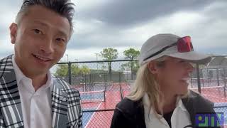 Johnny Pickles interviews Stephanie Cooney Referee for Pickleball Television Network [upl. by Adnamma]