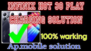 infinix hot 30 Play charging solution infinix hot 30 Play charging problem kaise thik karesmart [upl. by Ijies]