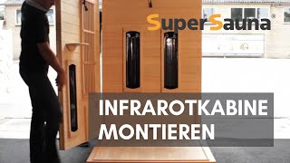 Infrarotkabine montageanleitung  SuperSauna® [upl. by Sylvie]