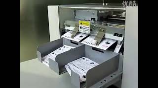 Business Card cutting Machine with Laminated paper [upl. by Cassady]