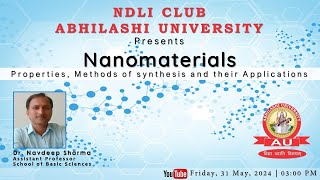 Nanomaterials Properties Methods of synthesis and their Applications [upl. by Wassyngton320]