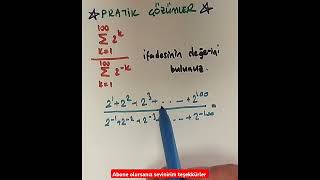 Toplam Sembolü Üslü İfadeler 2025 tyt yks aytmatematik maths kpss yazılıyahazırlık [upl. by Akemej]