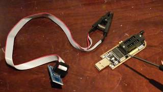 How to use a BIOS flasher w Test clip to flash BIOS and EEPROM chips in Linux amp Windows [upl. by Htebazil217]