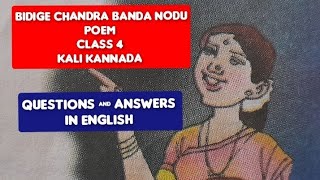 Class 4 bidige chandra banda nodu poem question answers in english [upl. by Franckot600]