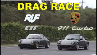 Drag Race 17  Porsche 911 turbo vs RUF CTR [upl. by Aidul927]