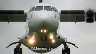 Jalgaon Airport Trujet VTTMM ATR72500 Landing [upl. by Saber]