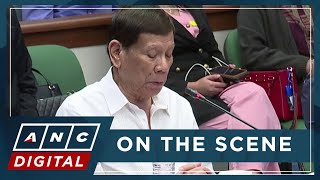 Duterte at Senate drug war probe Treat me as a witness not as president or friend  ANC [upl. by Nnylyahs]