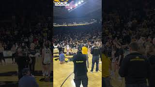 Hawkeyes celebrate Caitlin Clarks new NCAA record following win over Michigan shorts [upl. by Glory]