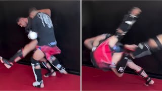 ALEX PEREIRA SHOWS OFF IMPROVED GRAPPLING AND JUDO IN NEW SPARRING VIDEO AHEAD UFC 307 MAIN EVENT [upl. by Ynney203]