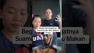 Suami Perancis Semangat Banget Mau Makan Tempe couplevlog mixedmarriage funny shorts [upl. by Oakley]