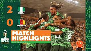 HIGHLIGHTS  Nigeria 🆚 Cameroon  TotalEnergiesAFCON2023  Round of 16 [upl. by Aeduj]