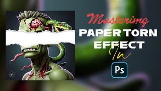 Photoshop Tutorial  Mastering Torn Paper Effect [upl. by Atteiluj660]