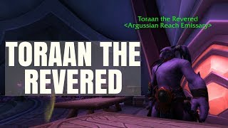 Toraan the Revered  Argussian Reach VendorQuartermaster Location [upl. by Hestia]