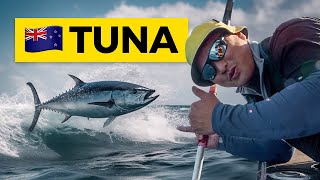 Catching MASSIVE TUNA Southern Bluefin in New Zealands East Cape [upl. by Sayers]