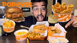 POPEYES ASMR BEST CHICKEN SANDWICH [upl. by Alyda]