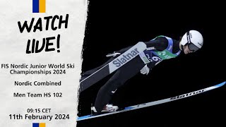 LIVE FIS Nordic JWSC 2024 Planica  Nordic Combined Men Team Competition HS 102 [upl. by Link351]