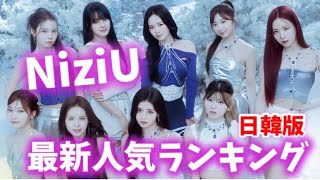 【最新】NiziUメンバー人気ランキング日本版・韓国版2024年11月니쥬랭킹 [upl. by Hallutama705]