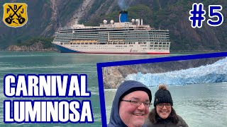 Carnival Luminosa Pt5  Tracy Arm Fjord Glacier Explorer Small Boat Tour Ice Fishing Flick Show [upl. by Horst112]