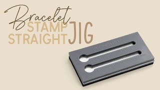 How To Metal Stamp With A Stamp Straight Jig Easy Bracelet Making Tutorial [upl. by Snahc]