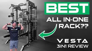 Vesta Fitness 3 In 1 Rack Review Is this the BEST All In One Rack to Buy For Your Home Gym [upl. by Synned]