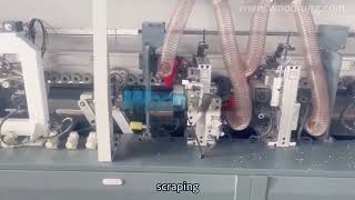 WF360C Hot selling Woodworking machinery full automatic edge banding machine [upl. by Aerdnod]