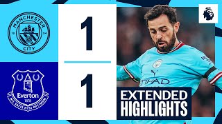 Extended Highlights  Man City 11 Everton  Haaland scores in final game of 2022 [upl. by Girardo313]