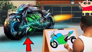 Franklin Uses Magical Painting To Find The Unique Fastest Super Bike In Gta V KRISHAN RAWAT [upl. by Ystap]