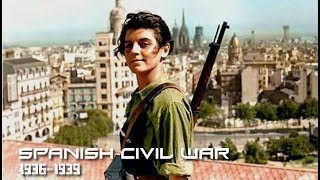 Spanish Civil War 1936  1939 I HD I 2017 [upl. by Noskcaj]