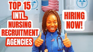 15 Nursing Agencies In The USA Hiring Internationally Trained Nurses In 2023 [upl. by Enamrahc149]