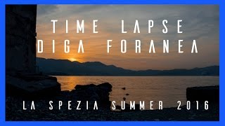 Time Lapse  Diga Foranea La Spezia Italy 2300 foto in 56quot [upl. by Assiram]