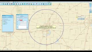 Place a Point  Draw Circle  Export Population  Map Business Online [upl. by Hgiel]