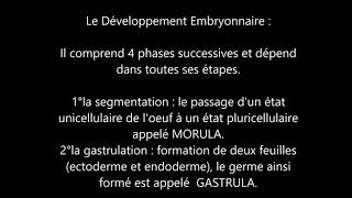 Résumé de module emryologie amp histologie S1 [upl. by Burley3]