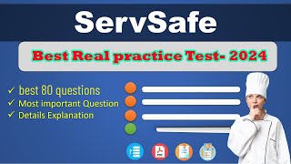 2024 ServSafe Manager Practice Test Best 80 Questions 1 [upl. by Assile633]