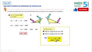 Segundo criterio de semejanza de triángulos [upl. by Rysler]