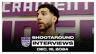 Colby Jones  Shootaround Interviews 121624 [upl. by Sedrul97]