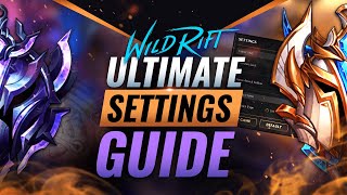 The ULTIMATE Settings Guide for Wild Rift LoL Mobile [upl. by Coplin]