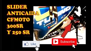 SLIDER CFMOTO 300SR 250SRTOPES ANTICAIDA CF MOTO 300SR 250SR MODELO 2024 MODELO 2023 MODELO 2022 [upl. by Gable132]