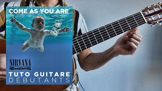 Nirvana  Come As You Are  Tuto guitare pour Débutants [upl. by Atoiganap]