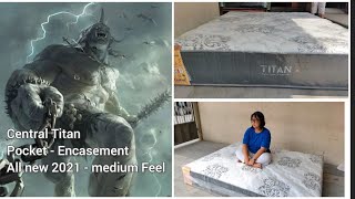 Review Testing Central Titan Spring Bed Pocket Foam Encasement medium agak firm feel [upl. by Lim214]