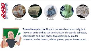 Asbestos  Types of Asbestos 7 [upl. by Adniles703]